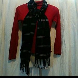 Black Plaid Scarf18Collection Long scarf